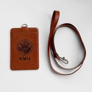 KMU皮革雙層證件套_焦糖棕