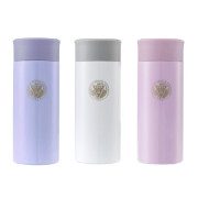 【團購商品，10個起做】KMU校徽款療癒系304輕巧保溫瓶200mL_粉藍/珍珠白/粉紫