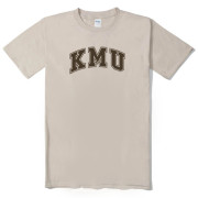 KMU經典字框款純棉短T_卡其