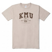 【新品上市，11/11陸續出貨】KMU高醫松鼠愛杏仁短T_卡其色