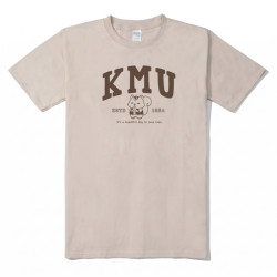 【新品上市，11/11陸續出貨】KMU高醫松鼠愛杏仁短T_卡其色