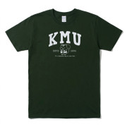 【校慶限定，預購至10/18止，11/11陸續出貨】KMU高醫松鼠愛杏仁短T_森林綠